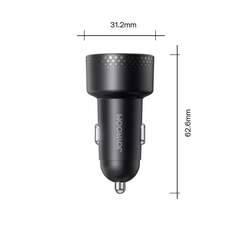 Tẩu sạc ô tô Joyroom CCD01 53W 2 cổng sạc A+C màn hình hiển thị Digital Display Car Charger dùng cho xe hơi