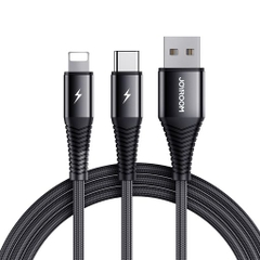 Cáp sạc Joyroom S-01530G10 3-in-1 Charging Cable  0.15m-Black