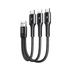 Cáp sạc Joyroom S-01530G10 3-in-1 Charging Cable  0.15m-Black