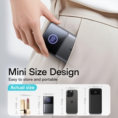 Sạc dự phòng Joyroom PR1 sạc nhanh 22.5W dung lượng 10000mAh tích hợp dây sạc rút di động gọn nhẹ
