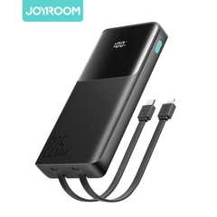 Sạc dự phòng sạc nhanh 22.5W Joyroom PBF19 sử dụng cho điện thoại iPhone, Samsung có màn hình hiển thị và tích hợp 2 cáp sạc