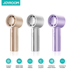 Quạt mini Cầm Tay Joyroom CY716 pin 4000mAh (13,500 RPM HyperDrive™, hơn 6 tiếng sử dụng)