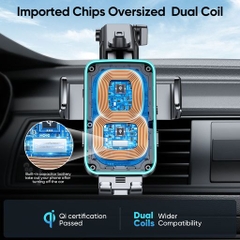 Đế sạc không dây Joyroom ZS246 Dual-Coil Wireless Car Charger Holder