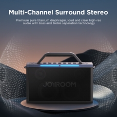 Loa không dây bluetooth Joyroom MW03 150W karaoke speaker tặng kèm 2 mic hát