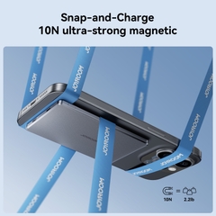 Sạc dự phòng mỏng 20W Joyroom PBM08 ultra thin metal magnetic wireless charging dùng cho điện thoại không dây iPhone, Samsung