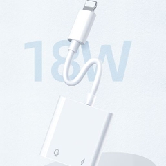 Cáp chuyển đổi Joyroom S - Y105 from 3.5 mm to + 20 audio converter  white