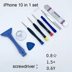 Bộ tua vít cao cấp 10 in 1 mở full dòng từ iPhone 4 tới iPhone 16 Pro Max
