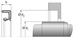 40x70x10 WAS NBR Dichtomatik