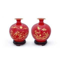 🔥[Giàu sang] Lọ hoa hút lộc - bình hút tài lộc gốm sứ bát tràng