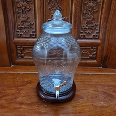 Bình Ngâm Rượu Thủy Tinh 8833_ 3 Lít, 6 Lít, 8 Lít, 10 Lít, 15 Lít Có Van và Không Van