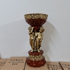Bình Cắm Hoa Lụa, Lông Công ⚡BAO BỂ VỠ⚡Composite Thiên Thần Đại H60cm