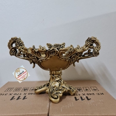 Bình hoa composite 💯BAO BỂ VỠ💯 dáng thuyền hoa cao 21cm