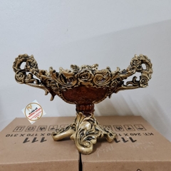 Bình hoa composite 💯BAO BỂ VỠ💯 dáng thuyền hoa cao 21cm