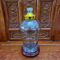 Bình ngâm rượu thủy tinh 8 lít có van và không van