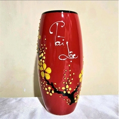 Bình Bông Sứ Bát Tràng Cắm Hoa Tài Lộc Cao 19cm