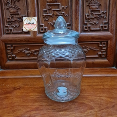 Bình Ngâm Rượu Thủy Tinh 8833 - 3 Lít, 6 Lít, 8 Lít, 10 Lít, 15 Lít Có Van và Không Van