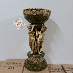 Bình Cắm Hoa Lụa, Lông Công ⚡BAO BỂ VỠ⚡Composite Thiên Thần Đại H60cm