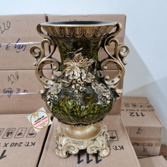 Bình hoa cắm lông công, hoa lua ⚡BAO BỂ VỠ⚡composite dáng cúp số 38 cao 34cm