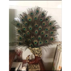 Bình hoa composite dáng ngà voi cao 40cm ( màu nâu )