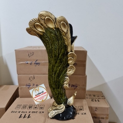 Bình Cắm Lông Công Hoa, Hoa Lụa Hình Con Công H52cm