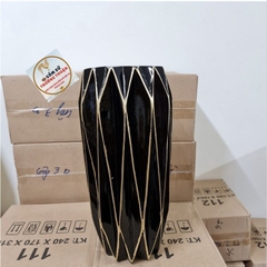 Bình cắm Hoa composite Ly Trám (Cắm hoa lụa, cắm lông công) Cao 39cm