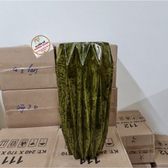 Bình cắm Hoa composite Ly Trám (Cắm hoa lụa, cắm lông công) Cao 39cm