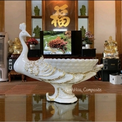 Bình Hoa Con Công Composite Lọ Cắm Hoa Cao Cấp, Lọ Hoa Mã Bh 21