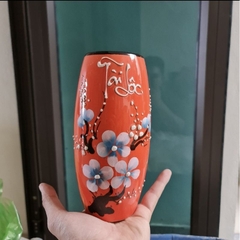 Bình Bông Sứ Bát Tràng Cắm Hoa Tài Lộc Cao 19cm
