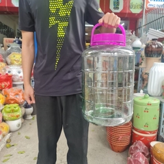 Bình Ngâm Rượu Thủy Tinh 2 lít, 3 lít, 5 lít, 8 lít, 10 lít, 12 lít, 16 lít, 20 lít Quai Xách