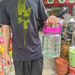 Bình Ngâm Rượu Thủy Tinh 2 lít, 3 lít, 5 lít, 8 lít, 10 lít, 12 lít, 16 lít, 20 lít Quai Xách