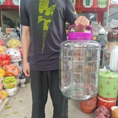 Bình Ngâm Rượu Thủy Tinh 2 lít, 3 lít, 5 lít, 8 lít, 10 lít, 12 lít, 16 lít, 20 lít Quai Xách