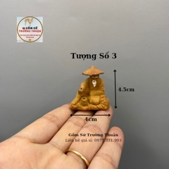 Tượng gốm mini 10k phụ kiến trang trí hòn nam bộ, hồ cá, bể cá
