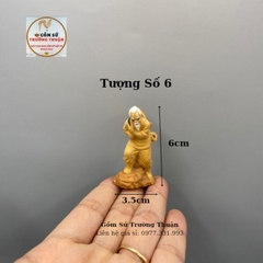 Tượng gốm mini 10k phụ kiến trang trí hòn nam bộ, hồ cá, bể cá
