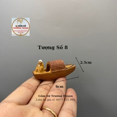 Tượng gốm mini 10k phụ kiến trang trí hòn nam bộ, hồ cá, bể cá