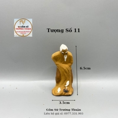 Tượng gốm mini 10k phụ kiến trang trí hòn nam bộ, hồ cá, bể cá