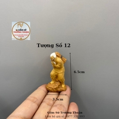 Tượng gốm mini 10k phụ kiến trang trí hòn nam bộ, hồ cá, bể cá