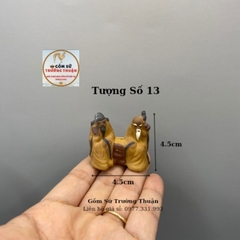 Tượng gốm mini 10k phụ kiến trang trí hòn nam bộ, hồ cá, bể cá