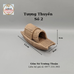 Mô hình tượng mini Lão Nông Ngồi Thuyền Câu Cá làm phụ kiện trang trí tiểu cảnh, cây bonsai và trang trí bể cá cảnh