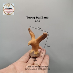 Tượng chim đại bàng mini gốm sứ Bát Tràng (nhiều kích thước) làm mô hình trang trí tiểu cảnh, trang trí bể cá