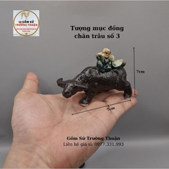 Tượng Mục Đồng Chăn Trâu - Phụ kiện trang trí tiểu cảnh hồ cá, bể cá, hòn non bộ, sân vườn