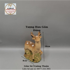 Tượng gốm tháp chùa, mô hình ngôi nhà sàn, nhà rơm làm phụ kiện trang trí tiểu cảnh, trang trí bể cá, hòn non bộ