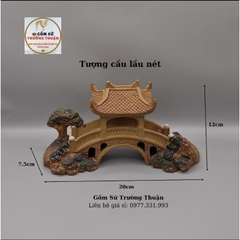 Cầu Lầu phụ kiện trang trí tiểu cảnh hòn non bộ bể cá chậu cây bonsai