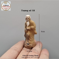 Tượng gốm mini 10k phụ kiến trang trí hòn nam bộ, hồ cá, bể cá