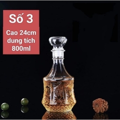 BÌNH ĐỰNG RƯỢU THỦY TINH ĐỂ BÀN SIÊU SANG