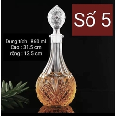 BÌNH ĐỰNG RƯỢU THỦY TINH ĐỂ BÀN SIÊU SANG