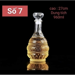 BÌNH ĐỰNG RƯỢU THỦY TINH ĐỂ BÀN SIÊU SANG