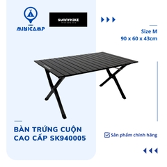 Bàn trứng cuộn hợp kim nhôm hai lớp, bản màu đen cao cấp SK940005-M (SUNNYHIKE) | size M