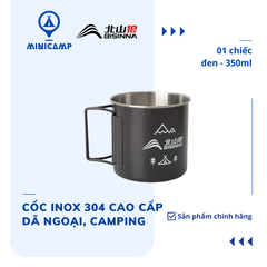 Cốc inox 304 cao cấp, dã ngoại, camping SK083 (BSWOLF) | 350ml