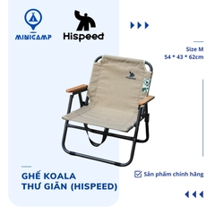 Ghế Koala cắm trại, quán cà phê gấp gọn, thư giãn (HISPEED) | size M