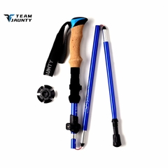 Gậy leo núi, trekking gấp khúc khớp rút 7-5JZD-TK (TEAM JAUNTY) | size L 37/135cm
